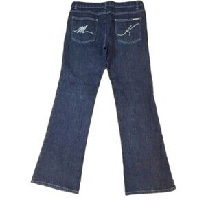 Michael Kors Dark Wash Denim Boot Cut Rhinestone Pockets